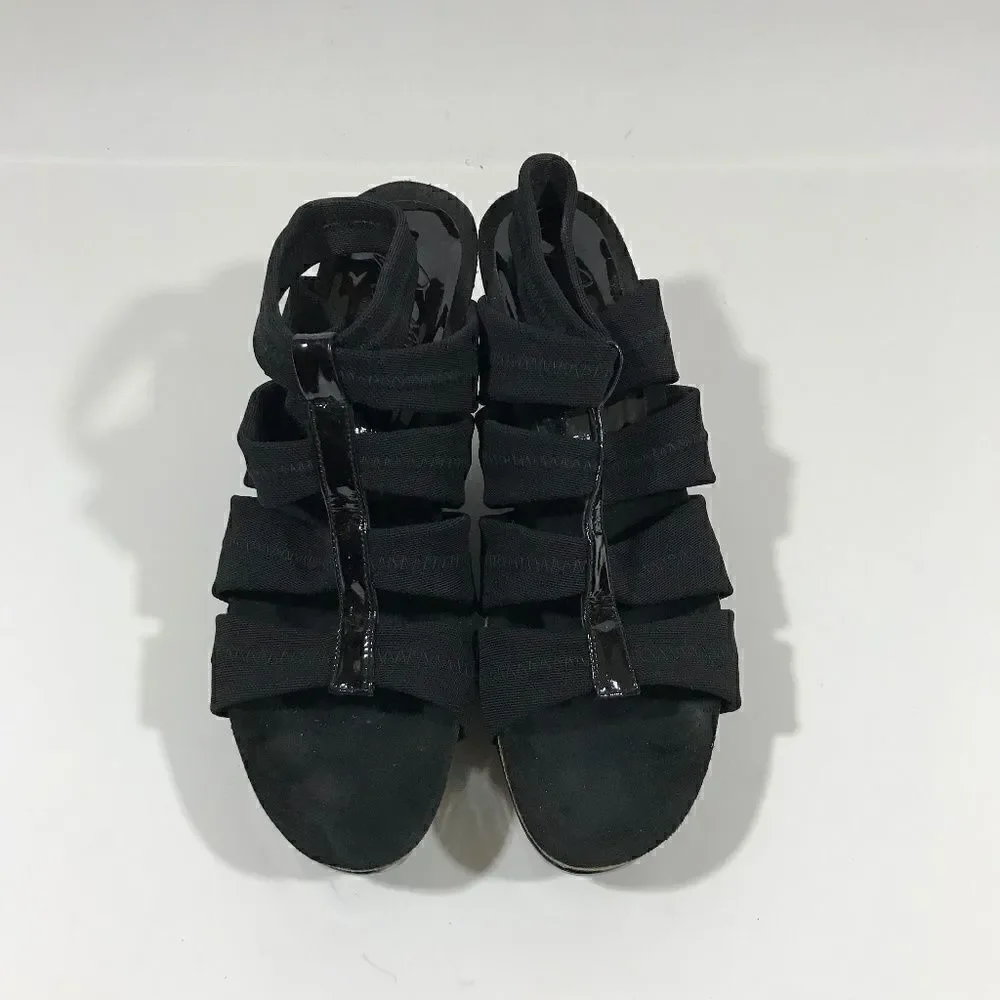 Donald J Pliner Mesh/Elastic Patent Platform Wedge